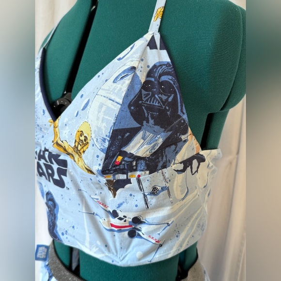 Handmade Star Wars Two-Piece Skirt Bandeau Set fits approximate size 10 - Picture 3 of 16